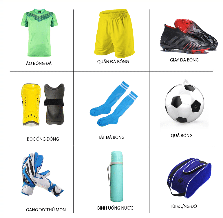 Danh sách cách phụ kiện cần chuẩn bị cho bé khi chơi bóng đá