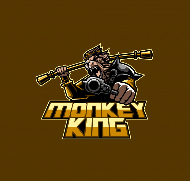 Logo đội tuyển game Esport hình con khỉ