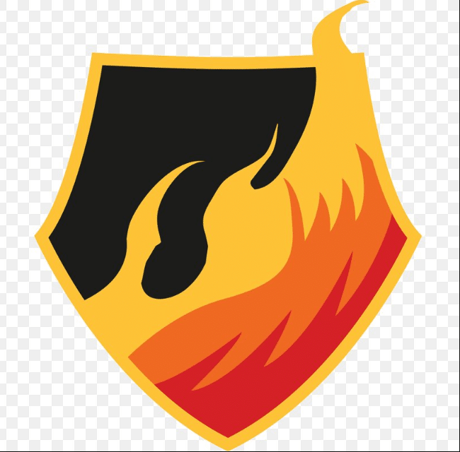 Logo đội tuyển game Esport hình ngọn lửa